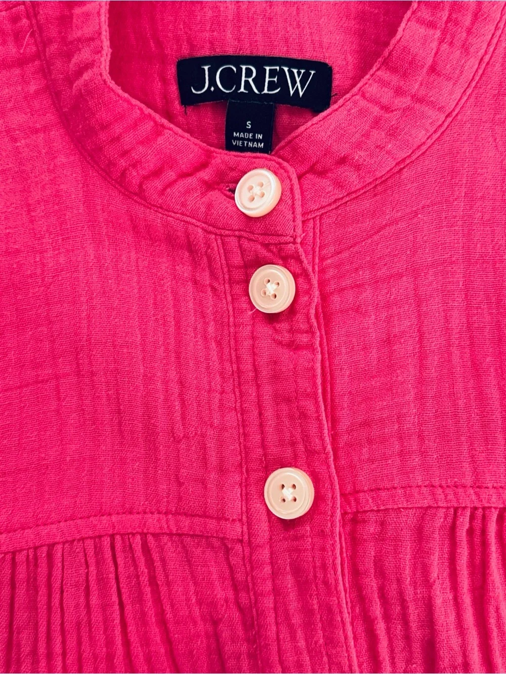 J.Crew Women’s Pink Gauze Blouse